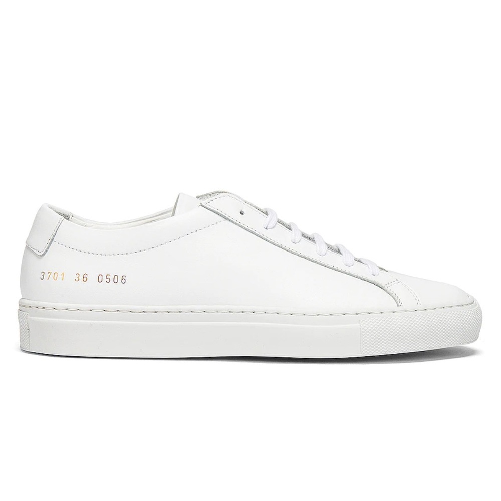 UNWORN Common Projects White Leather Achilles Low Sneakers (Women)